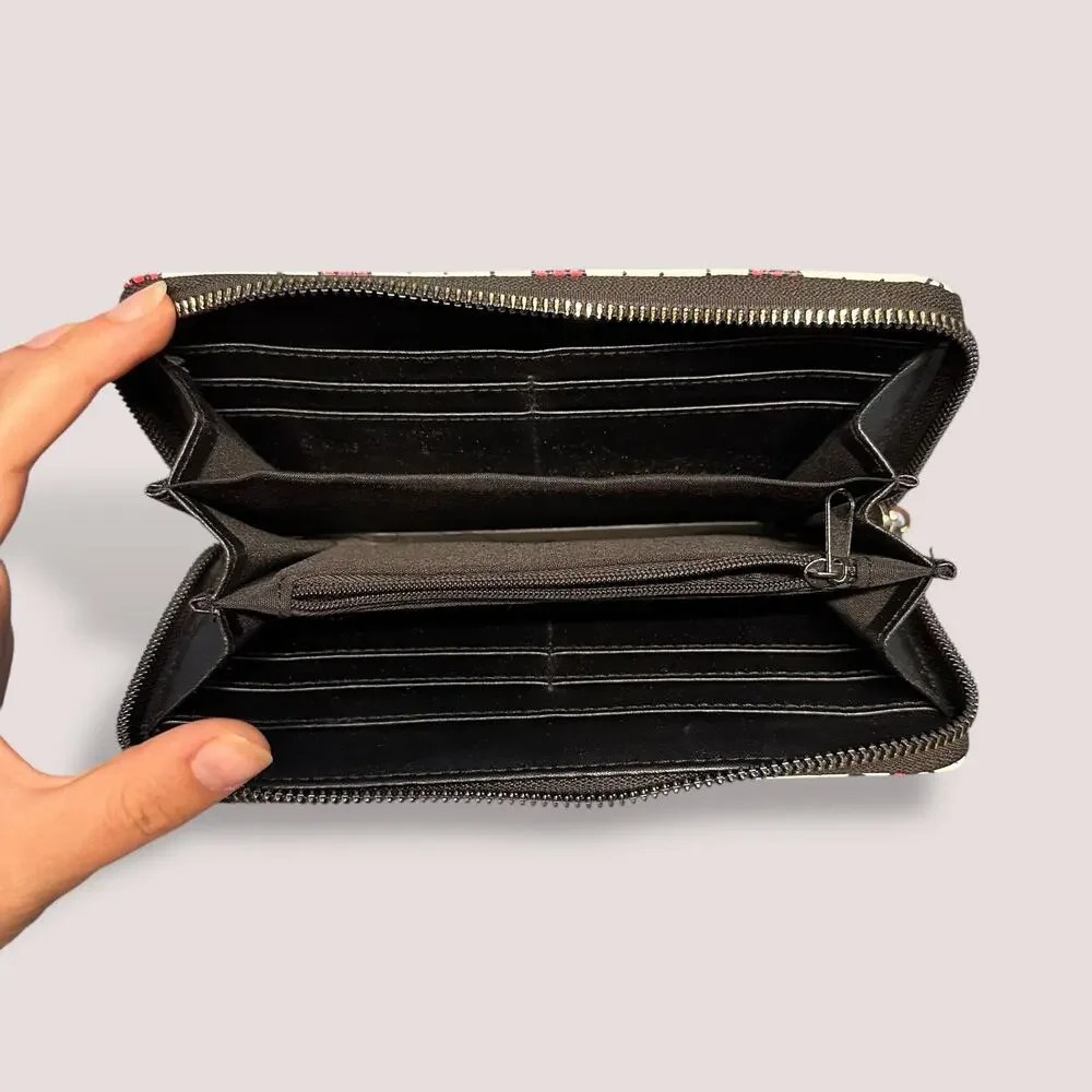 Hello Kitty Beige Zip-Around Wallet with Allover Print - Picture 3 of 5